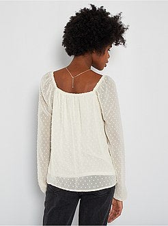 Blusa a ponto cheio - Kiabi