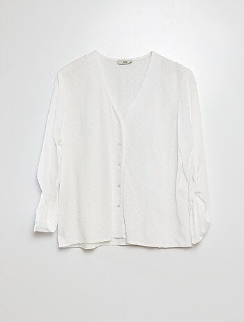 Blusa a ponto cheio com mangas que podem ser dobradas 'JDY'