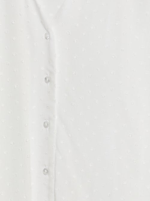 Blusa a ponto cheio com mangas que podem ser dobradas 'JDY' - Kiabi