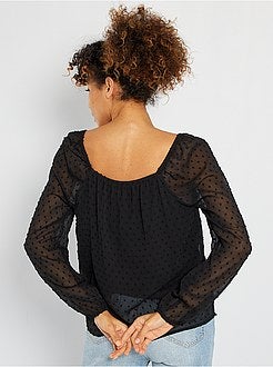 Blusa a ponto cheio - Kiabi