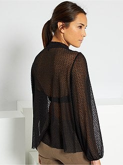 Blusa a ponto cheio - Kiabi