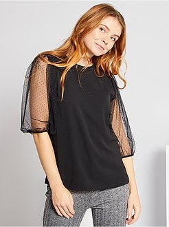Blusa a ponto cheio - Kiabi