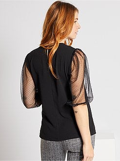 Blusa a ponto cheio - Kiabi