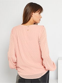 Blusa a ponto cheio - Kiabi