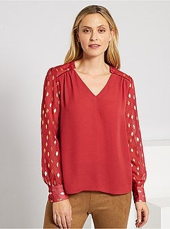 Blusa a ponto cheio - Kiabi