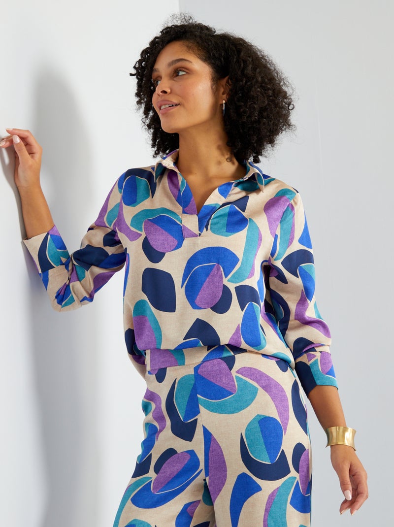 Blusa acetinada BRANCO - Kiabi