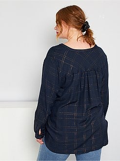 Blusa aos quadrados - Kiabi