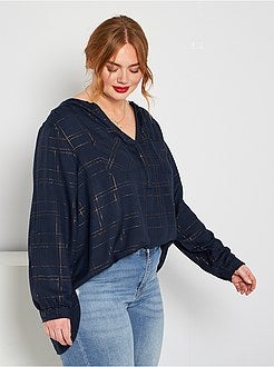 Blusa aos quadrados - Kiabi