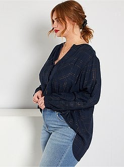 Blusa aos quadrados - Kiabi