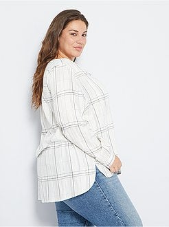 Blusa aos quadrados - Kiabi