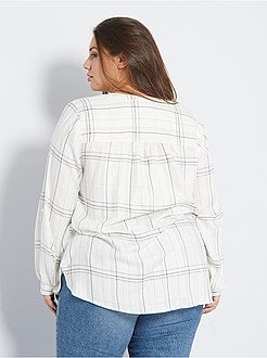 Blusa aos quadrados - Kiabi