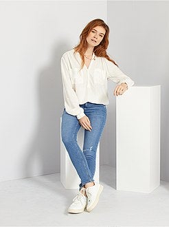 Blusa aos quadrados - Kiabi