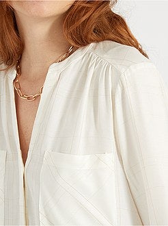 Blusa aos quadrados - Kiabi