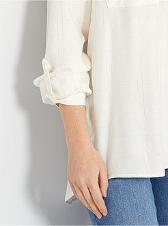 Blusa aos quadrados - Kiabi