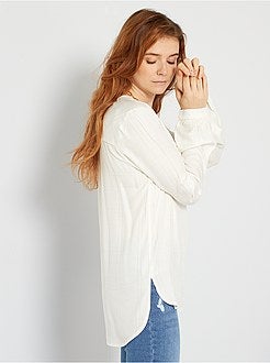 Blusa aos quadrados - Kiabi