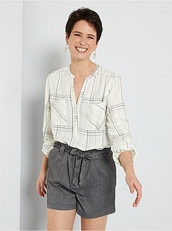 Blusa aos quadrados - Kiabi