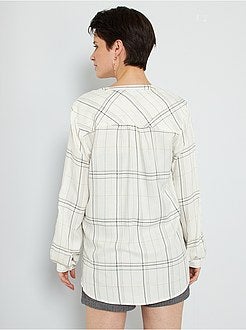 Blusa aos quadrados - Kiabi