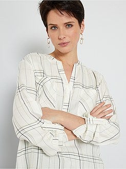 Blusa aos quadrados - Kiabi