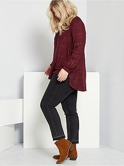 Blusa aos quadrados - Kiabi