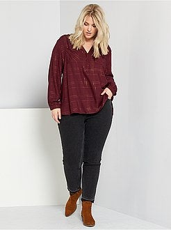 Blusa aos quadrados - Kiabi