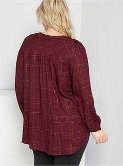 Blusa aos quadrados - Kiabi