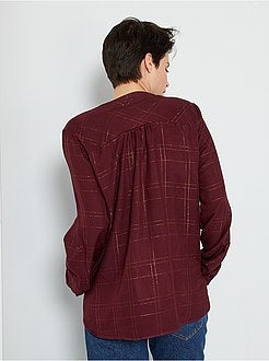 Blusa aos quadrados - Kiabi