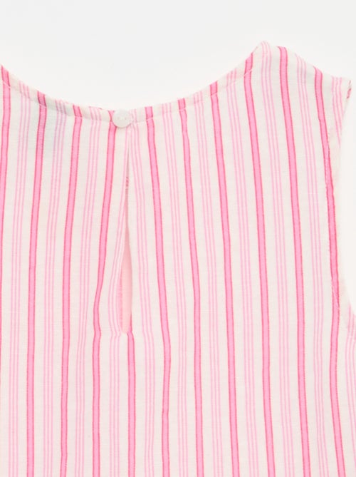 Blusa às riscas com laços fantasia - Kiabi Blusa às riscas com laços fantasia - Kiabi