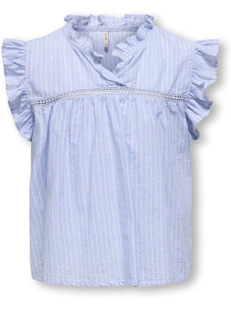Blusa Azul Menina Kids ONLY Daimi Azul - Kiabi