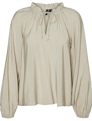 Blusa bege vero moda betti para mulher