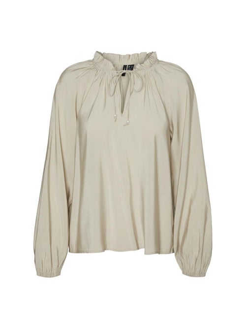 Blusa Bege Vero Moda Betti para Mulher - Kiabi