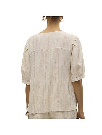 Blusa Bege Vero Moda Dahlia para Mulher