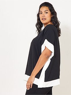 Blusa bicolor estilo quimono - Kiabi