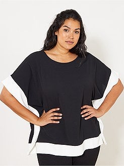 Blusa bicolor estilo quimono - Kiabi