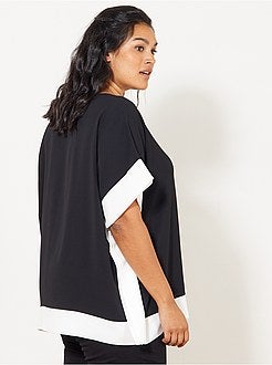 Blusa bicolor estilo quimono - Kiabi