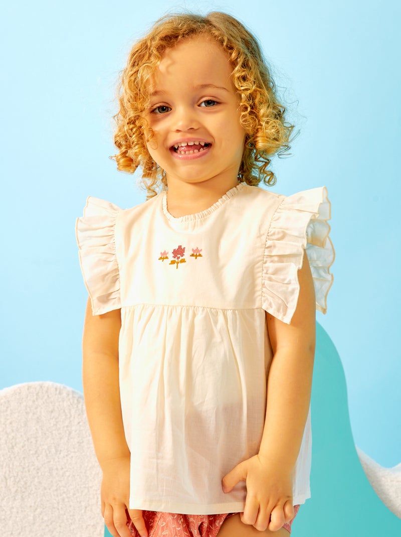 Blusa body sem mangas BRANCO - Kiabi