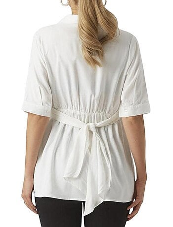 Blusa Branca de Maternidade Mamalicious Leline para Mulher
