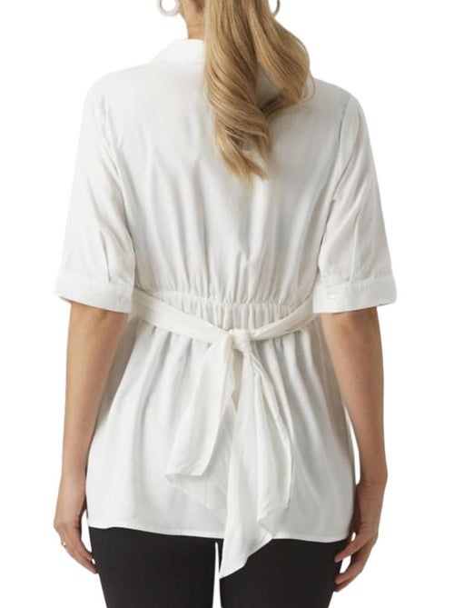 Blusa Branca de Maternidade Mamalicious Leline para Mulher - Kiabi Blusa Branca de Maternidade Mamalicious Leline para Mulher - Kiabi