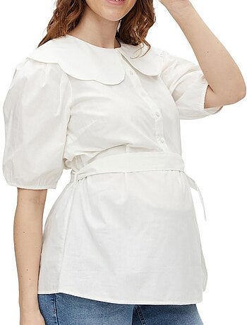 Blusa Branca de Maternidade Mamalicious Tora para Mulher