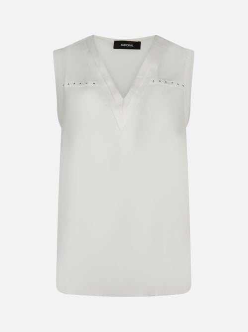 Blusa Branca Feminina Kaporal CELY - Kiabi Blusa Branca Feminina Kaporal CELY - Kiabi