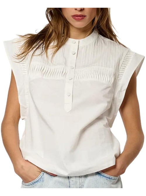 Blusa branca feminina kaporal eddah - Kiabi Blusa branca feminina kaporal eddah - Kiabi