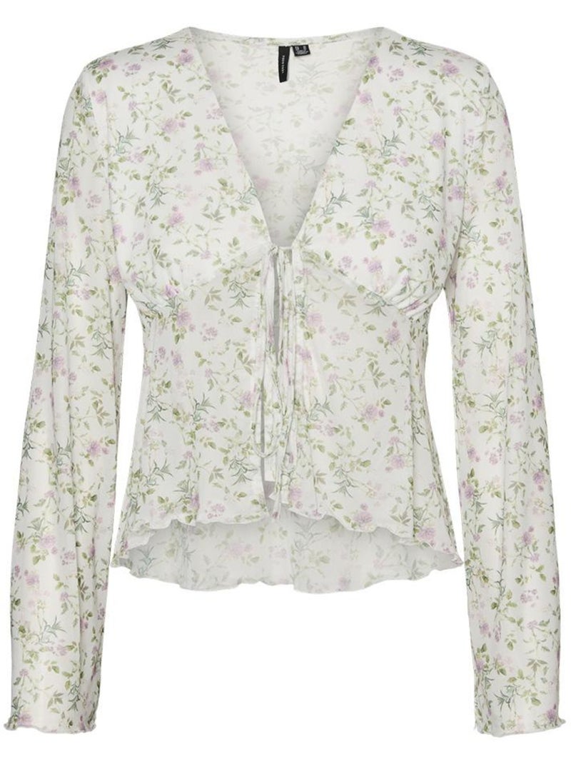 Blusa branca feminina vero moda haven Branco - Kiabi