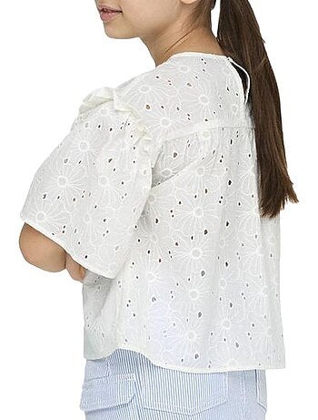 Blusa Branca Menina Kids ONLY Daisy