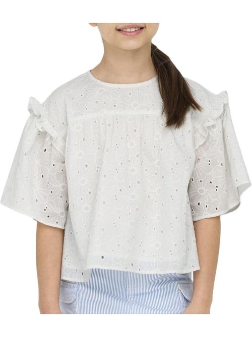 Blusa Branca Menina Kids ONLY Daisy - Kiabi Blusa Branca Menina Kids ONLY Daisy - Kiabi