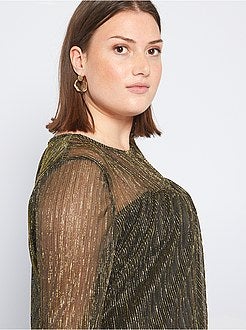 Blusa brilhante - Kiabi