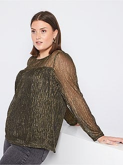 Blusa brilhante - Kiabi