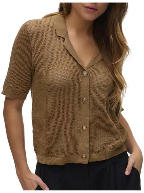 Blusa castanha feminina vero moda asaga - Kiabi Blusa castanha feminina vero moda asaga - Kiabi