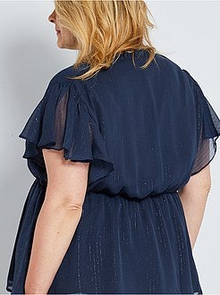 Blusa com aba - Kiabi