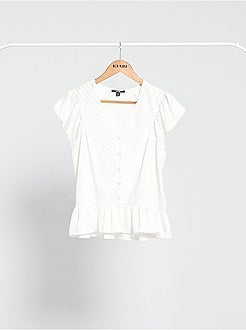 Blusa com aba - Kiabi