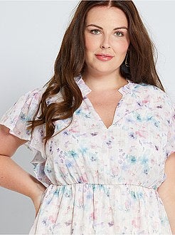 Blusa com aba - Kiabi