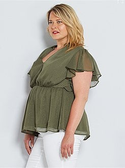 Blusa com aba - Kiabi